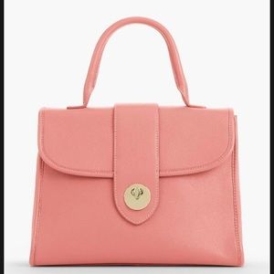 Talbots pink satchel leather bag